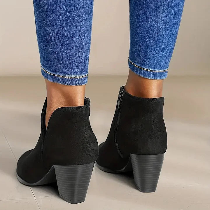ALEXE™ BOTINES DE MUJER CON TACÓN ANCHO
