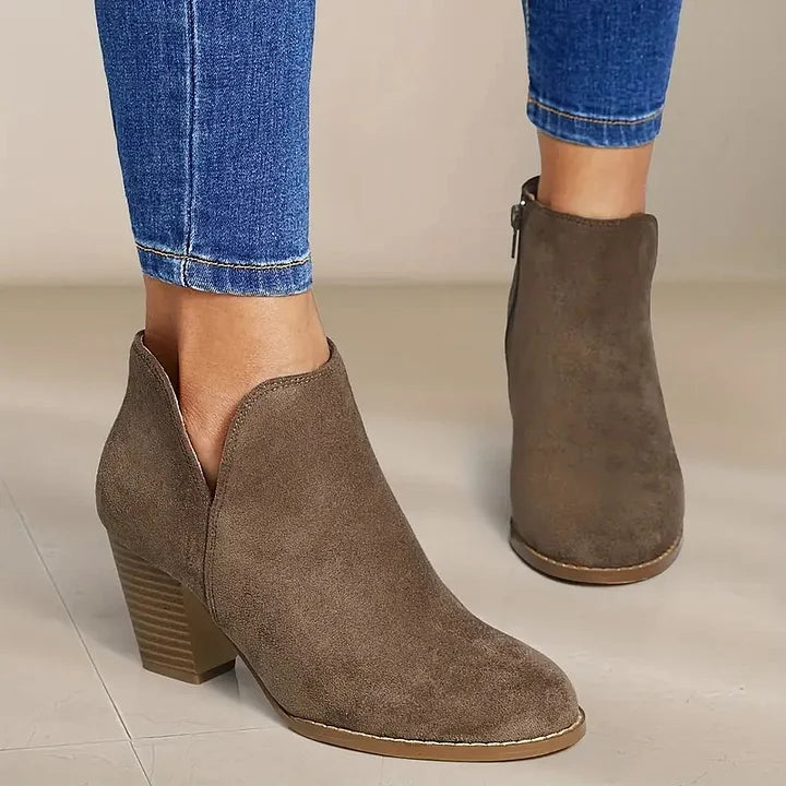 ALEXE™ BOTINES DE MUJER CON TACÓN ANCHO