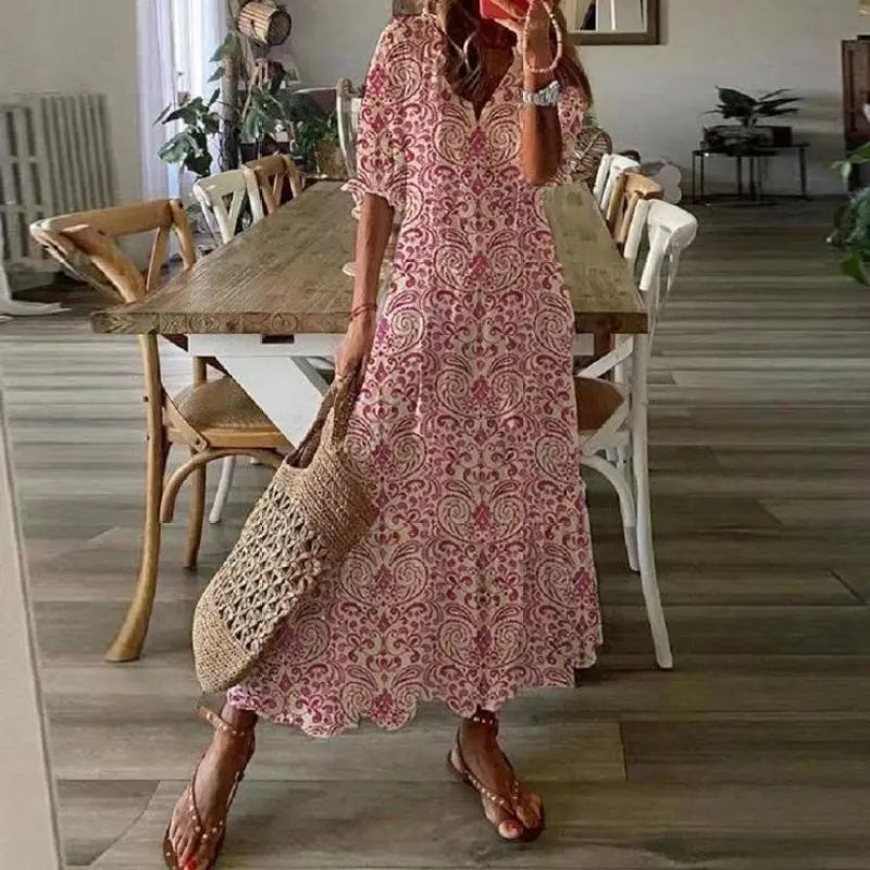 LACEFLAIR™ – VESTIDO LARGO BOHO CHIC DE ENCAJE BLANCO CON VOLANTES