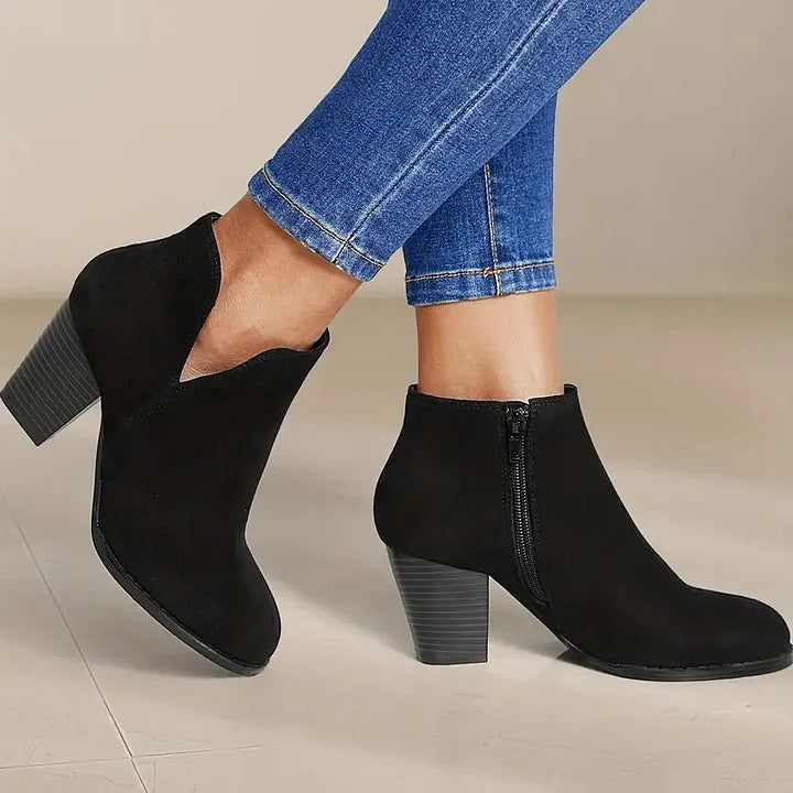 ALEXE™ BOTINES DE MUJER CON TACÓN ANCHO