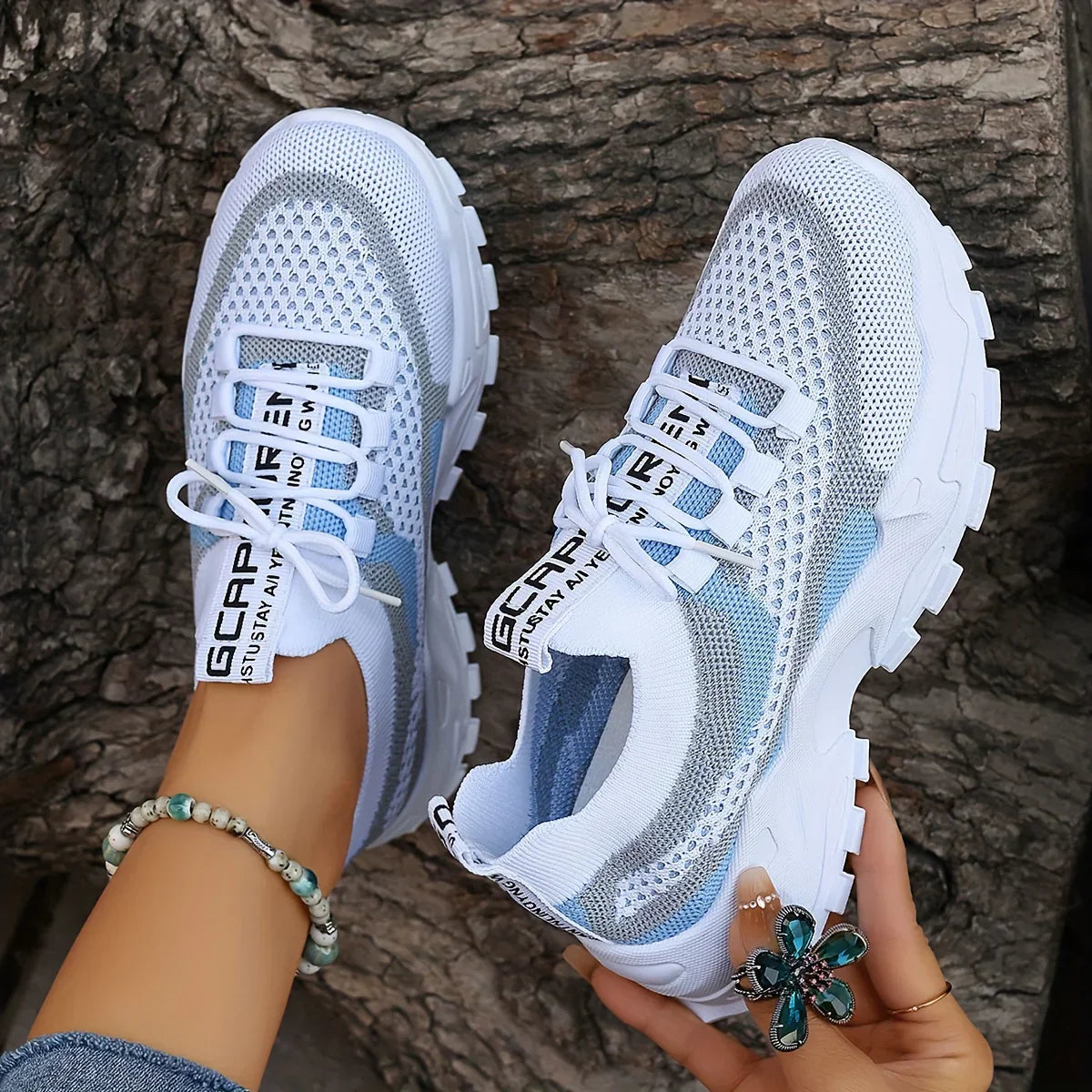 MONCLOVA™ TENIS DE MALLA TRANSPIRABLE CON CORDONES