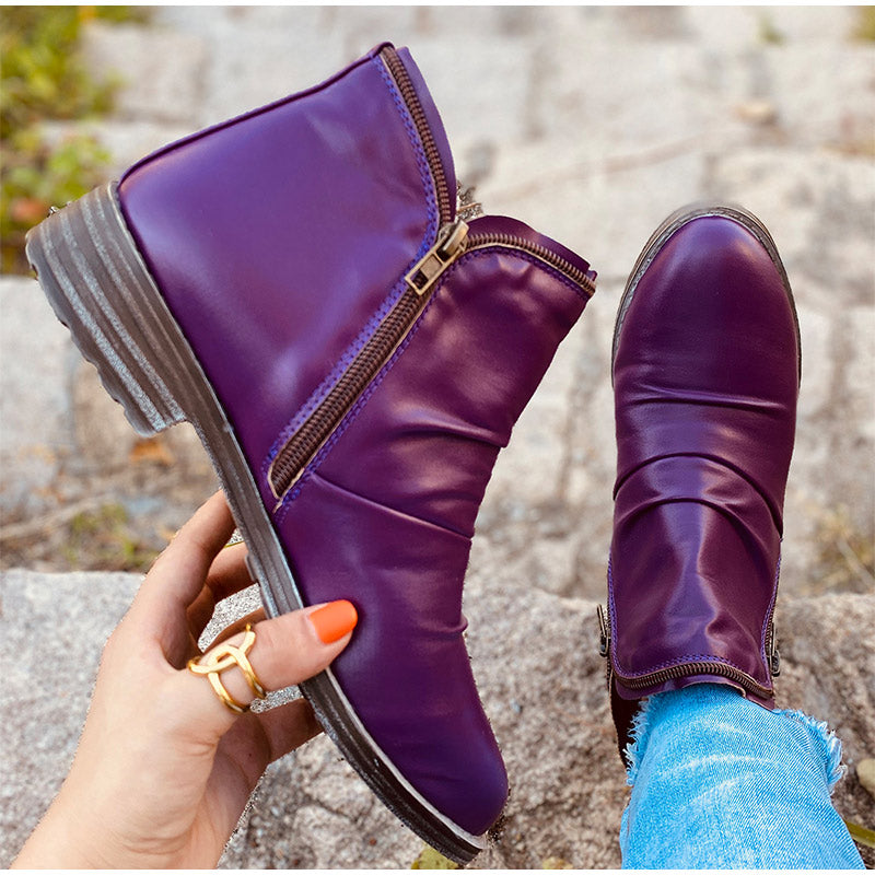 BOTAS IMPERMEABLES DE MUJER CON CREMALLERA Y SOPORTE DE ARCO 2025