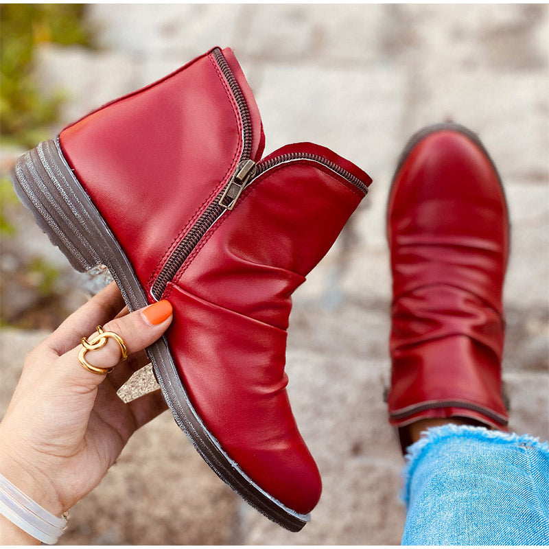 BOTAS IMPERMEABLES DE MUJER CON CREMALLERA Y SOPORTE DE ARCO 2025