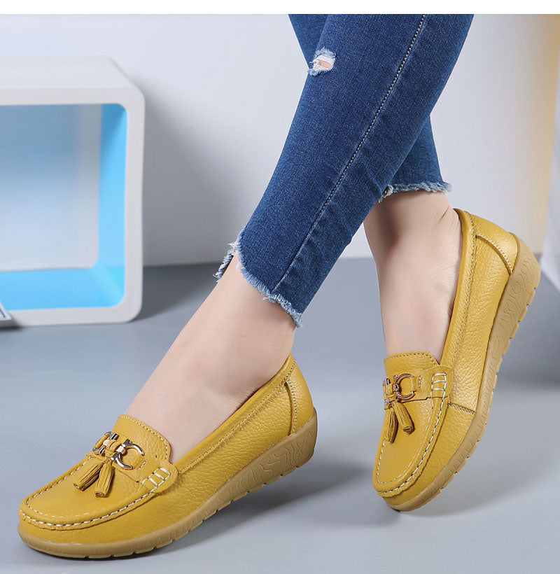 AMARY™ MOCASINES ORTOPÉDICOS DE CUERO CON SOPORTE DE ARCO