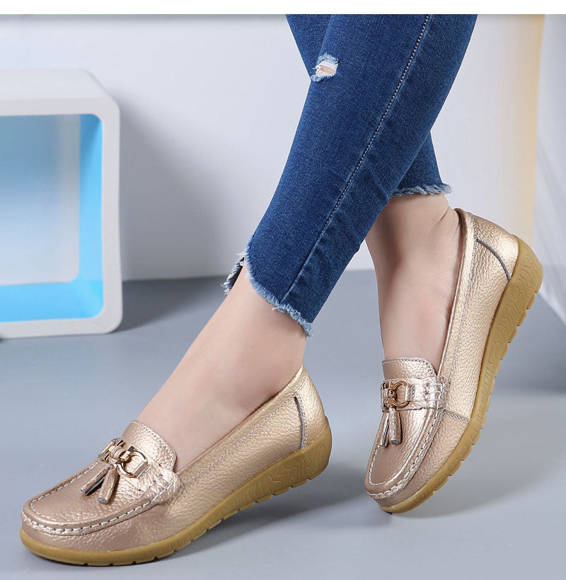 AMARY™ MOCASINES ORTOPÉDICOS DE CUERO CON SOPORTE DE ARCO