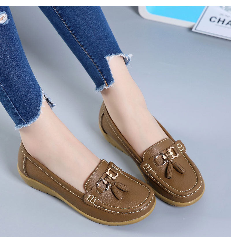 AMARY™ MOCASINES ORTOPÉDICOS DE CUERO CON SOPORTE DE ARCO