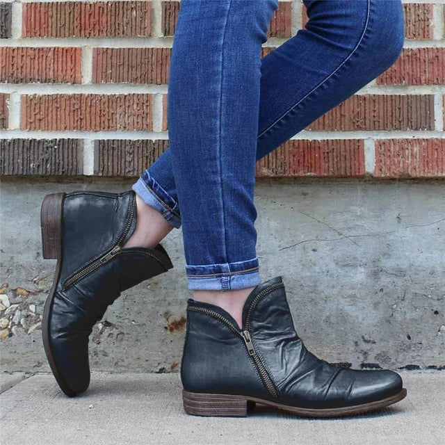 BOTAS IMPERMEABLES DE MUJER CON CREMALLERA Y SOPORTE DE ARCO 2025