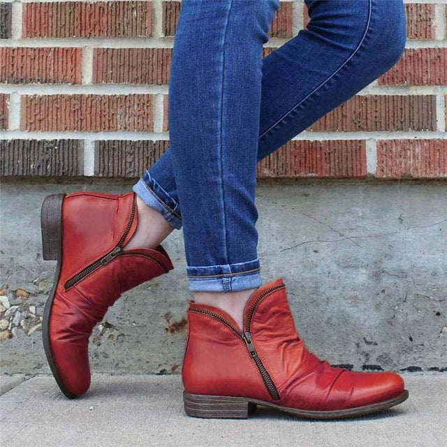 BOTAS IMPERMEABLES DE MUJER CON CREMALLERA Y SOPORTE DE ARCO 2025