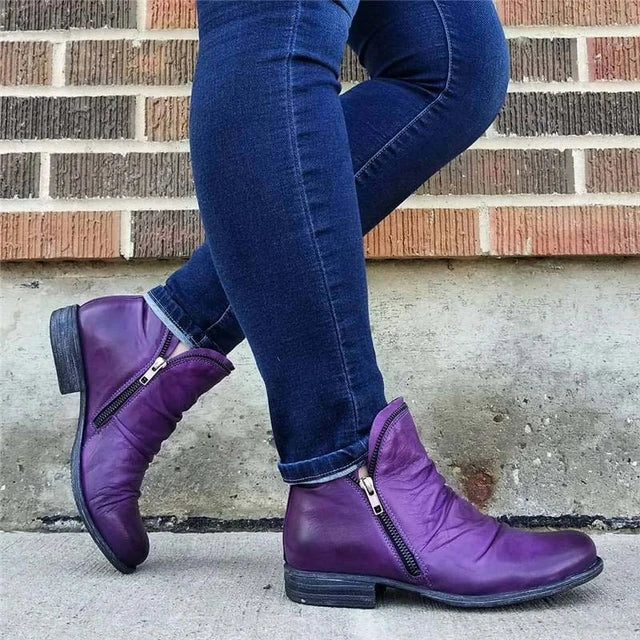 BOTAS IMPERMEABLES DE MUJER CON CREMALLERA Y SOPORTE DE ARCO 2025