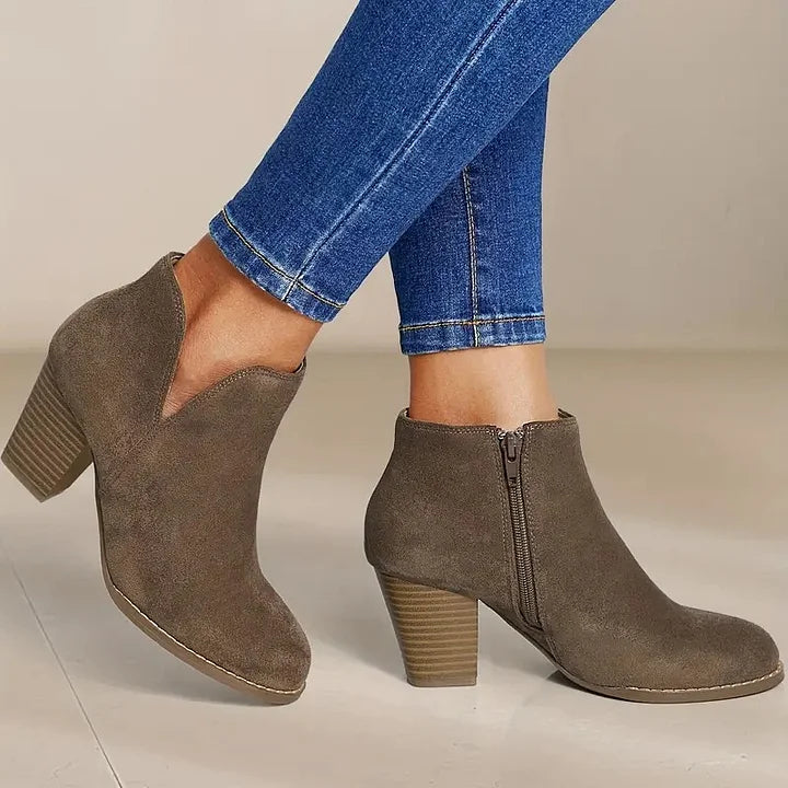 ALEXE™ BOTINES DE MUJER CON TACÓN ANCHO
