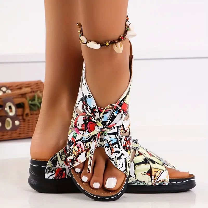 XOTCHIL™ SANDALIAS CON DISEÑO DE LAZO