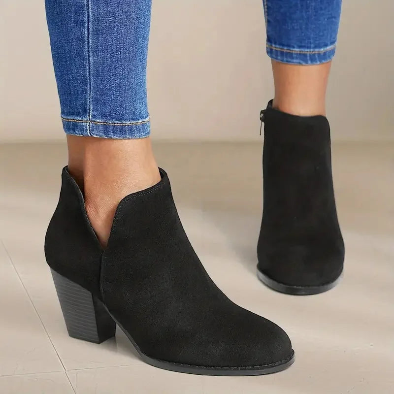 ALEXE™ BOTINES DE MUJER CON TACÓN ANCHO