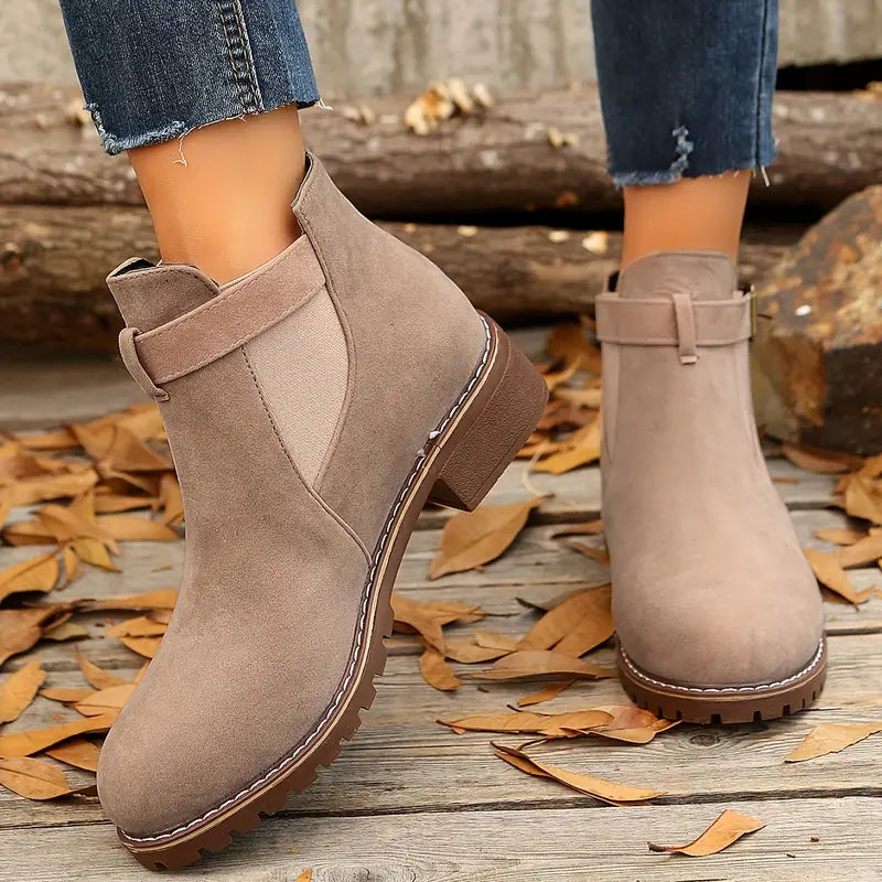 ENDERBY™ BOTINES RETRO PLANOS DE MUJER CON HEBILLA