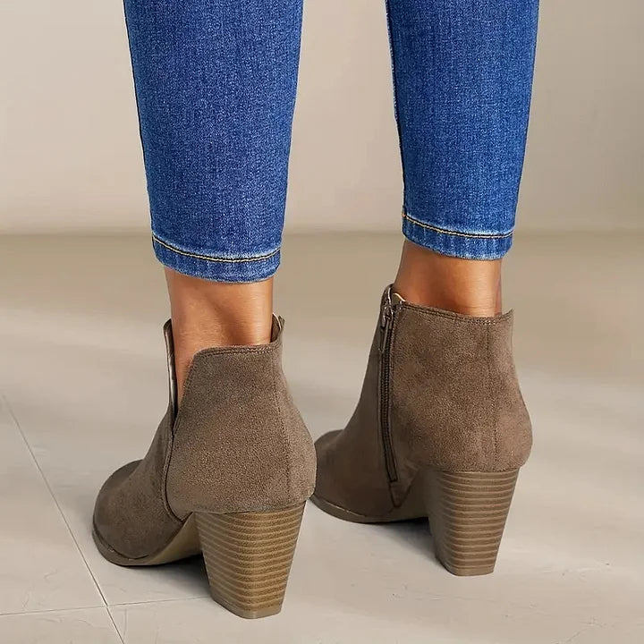 ALEXE™ BOTINES DE MUJER CON TACÓN ANCHO