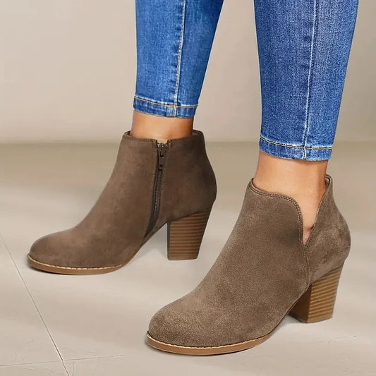 ALEXE™ BOTINES DE MUJER CON TACÓN ANCHO