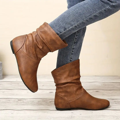 CANCÚN™ BOTINES DE CUERO IMPERMEABLES CÓMODOS SIN CORDONES