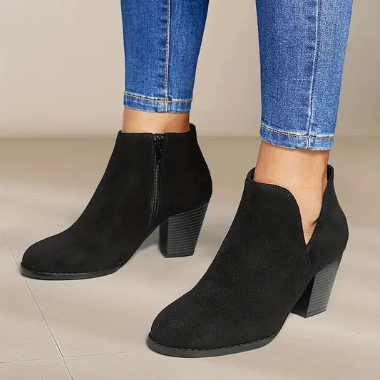ALEXE™ BOTINES DE MUJER CON TACÓN ANCHO