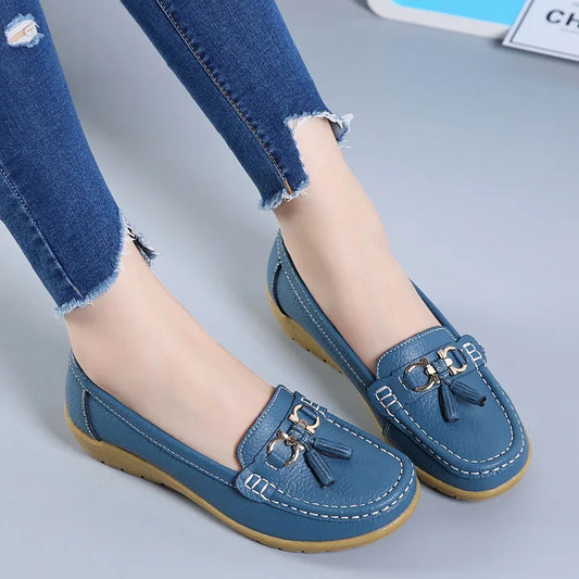 AMARY™ MOCASINES ORTOPÉDICOS DE CUERO CON SOPORTE DE ARCO