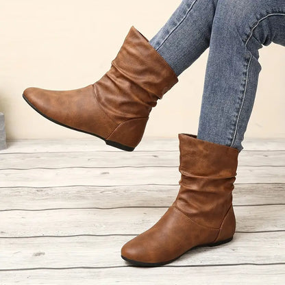 CANCÚN™ BOTINES DE CUERO IMPERMEABLES CÓMODOS SIN CORDONES