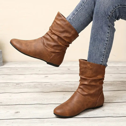 CANCÚN™ BOTINES DE CUERO IMPERMEABLES CÓMODOS SIN CORDONES