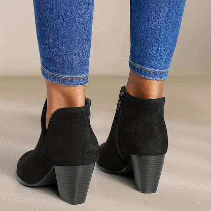 ALEXE™ BOTINES DE MUJER CON TACÓN ANCHO