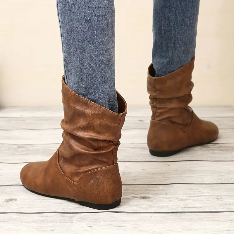 CANCÚN™ BOTINES DE CUERO IMPERMEABLES CÓMODOS SIN CORDONES