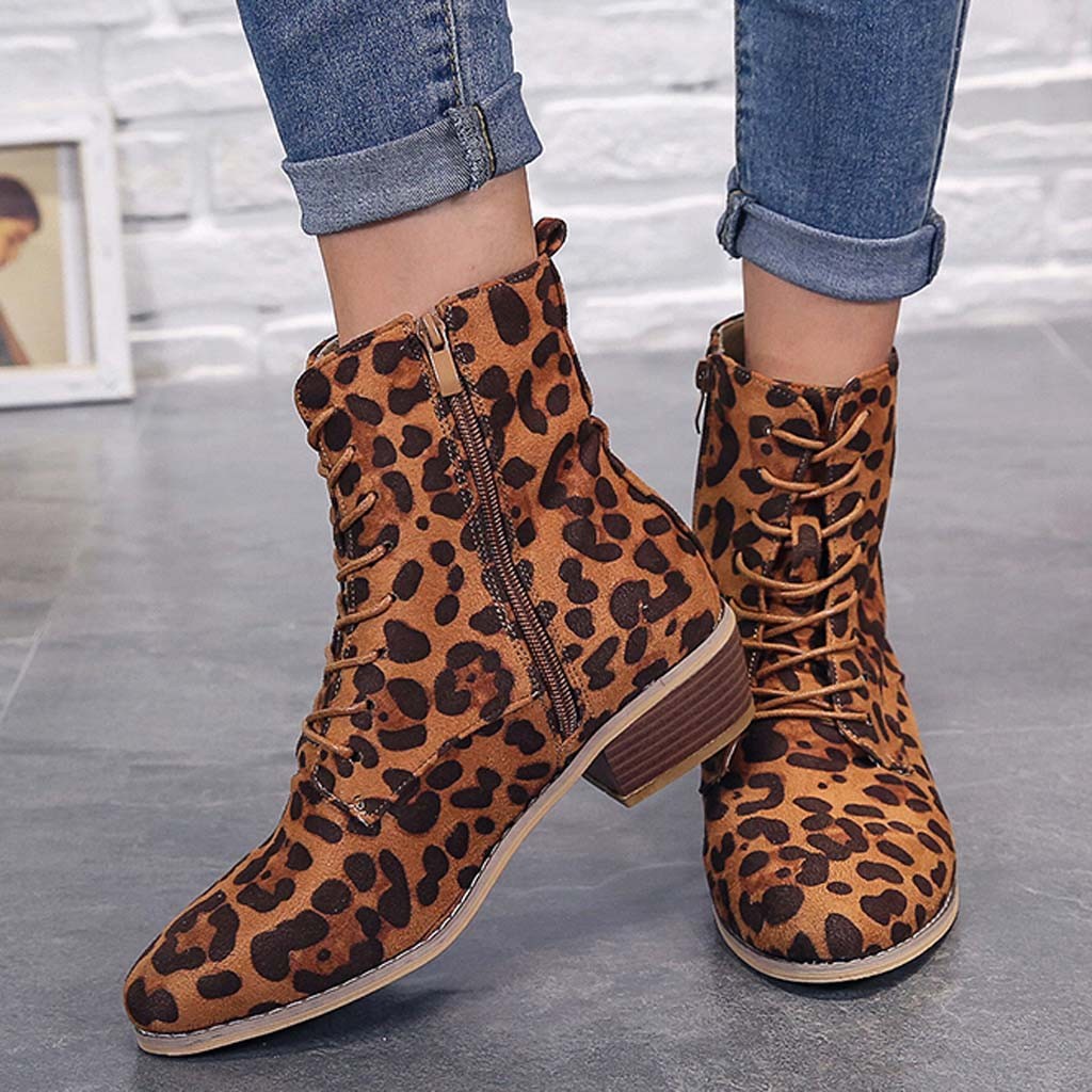 BOTAS ELEGANTES DE MUJER CON CORDONES Y CREMALLERA 2025