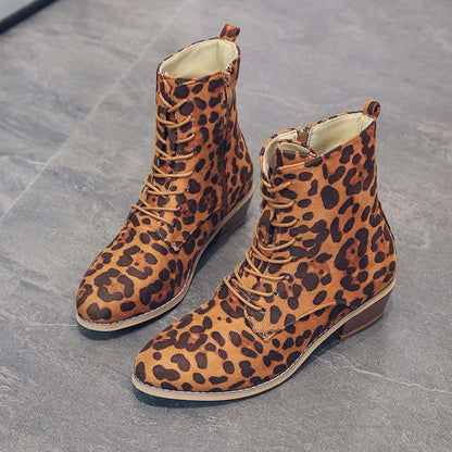 BOTAS ELEGANTES DE MUJER CON CORDONES Y CREMALLERA 2025