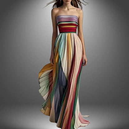 KATHERINE™ | Vestido Largo Sin Tirantes de Mujer