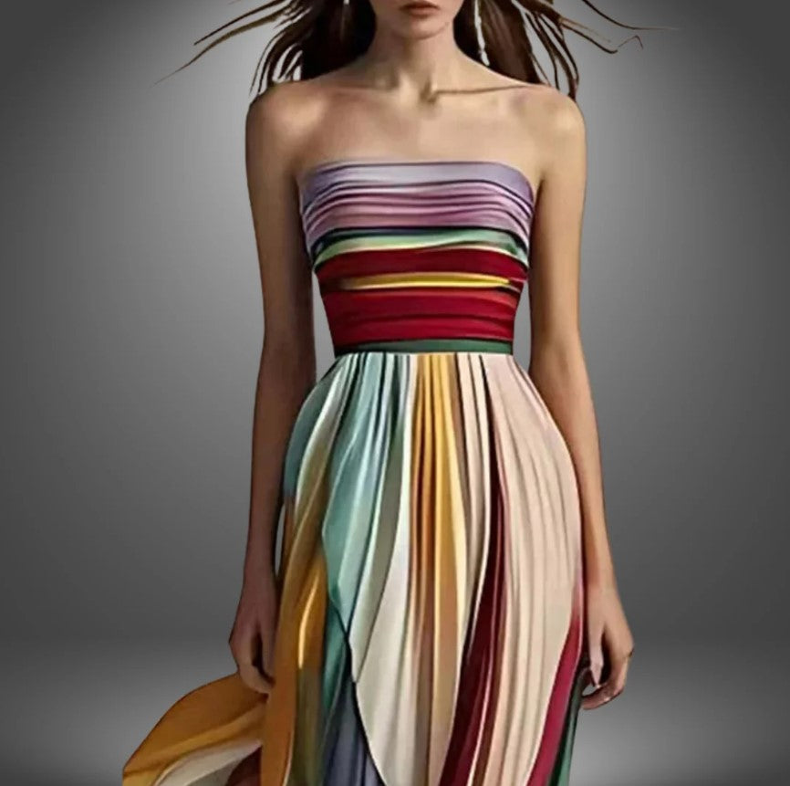 KATHERINE™ | Vestido Largo Sin Tirantes de Mujer